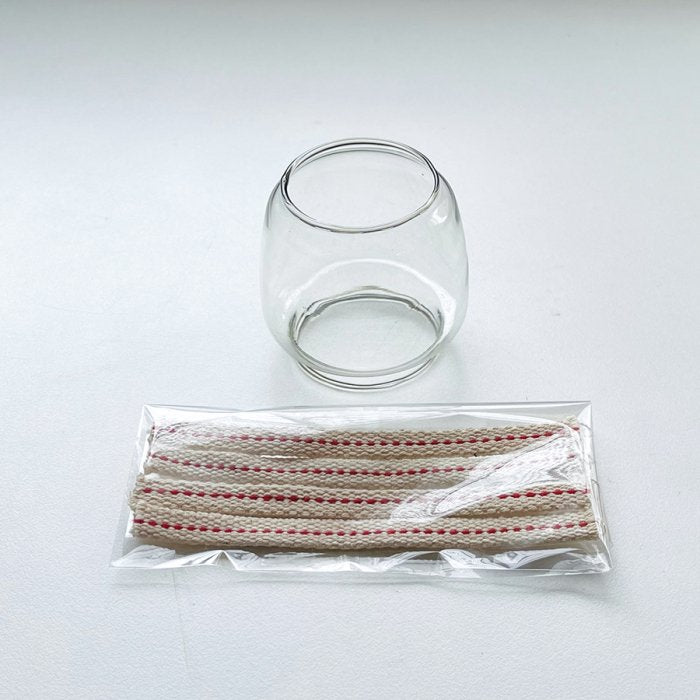 小型オイルランタン用 替えホヤ(グローブ)&替え芯