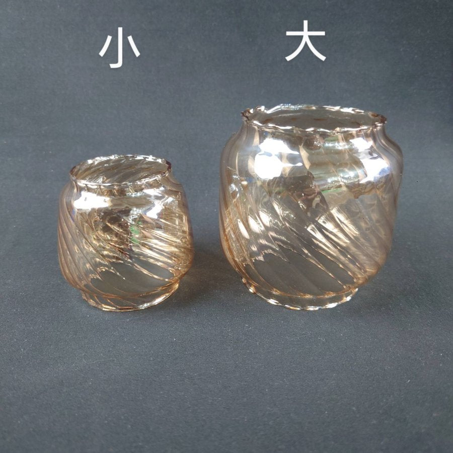 小型オイルランタン用 色付きホヤ(グローブ)小