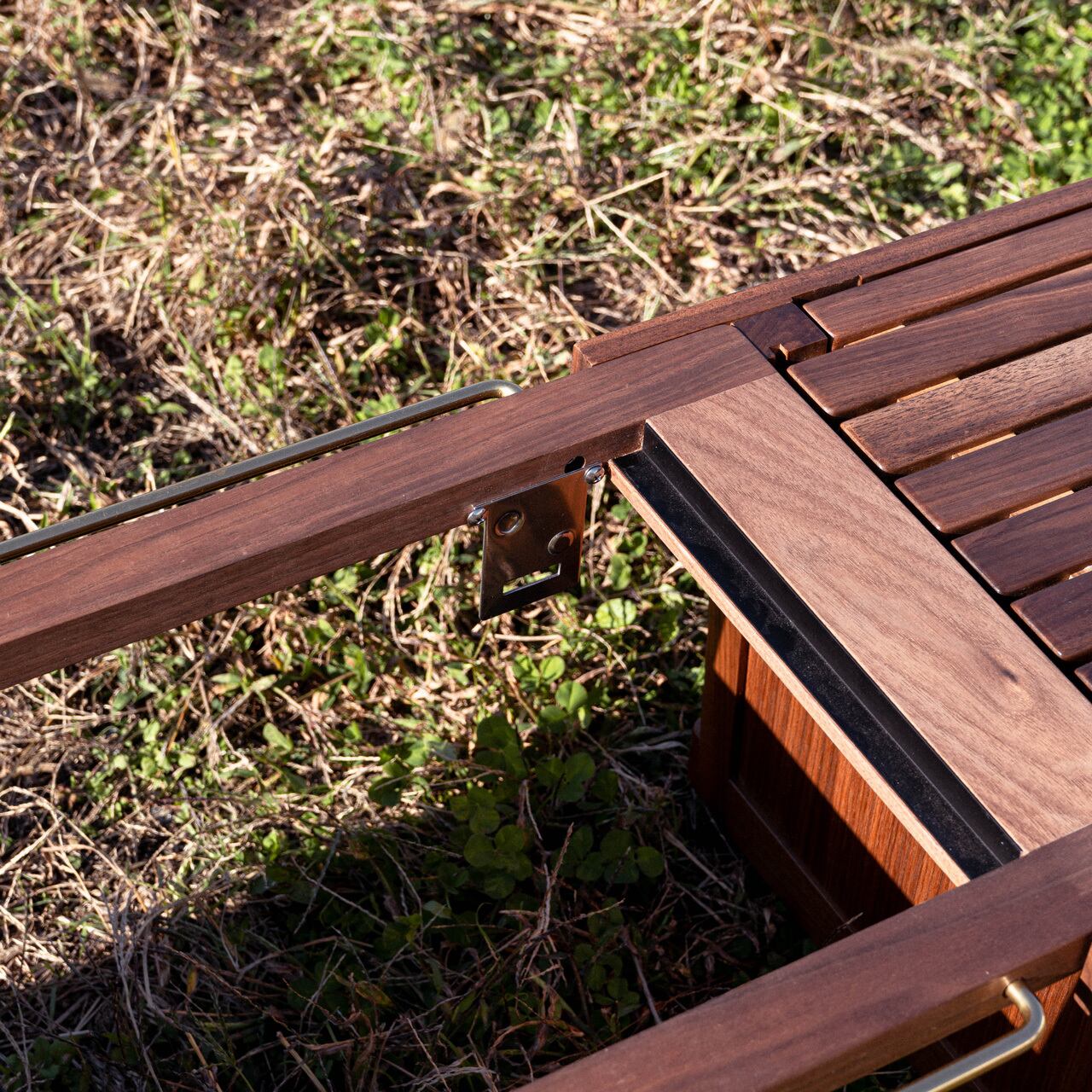 バーナーエクステンションテーブルウォルナット