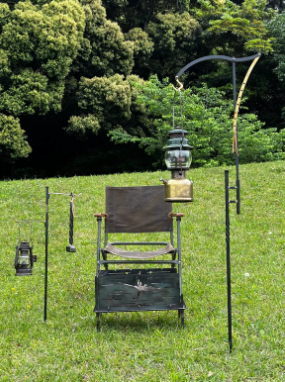 ランタンスタンドギミックトップ Type1 brass レッグL brass セット