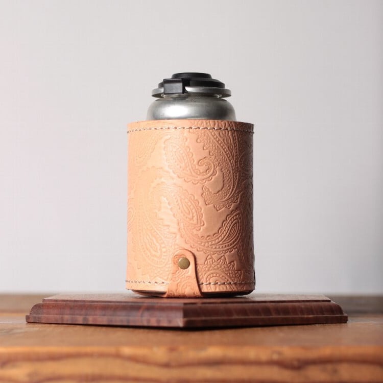 底パーツ付ショートタイプCBガス缶カバー(ペイズリー柄)