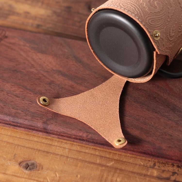 Coresドリップポット用ペイズリー柄レザーカバー