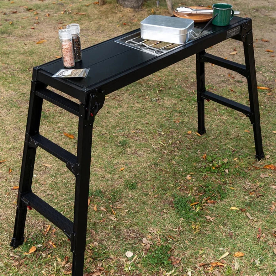 【受注】アルミグリルテーブル(DRSB-1000GT) ブラック