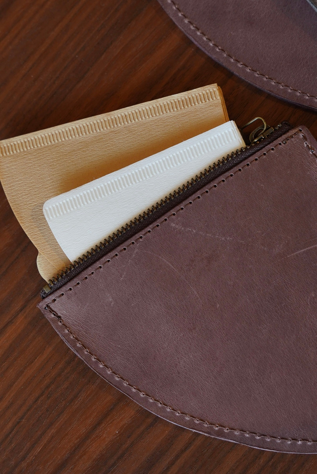 YURAGIオイルレザーペーパーフィルターケース