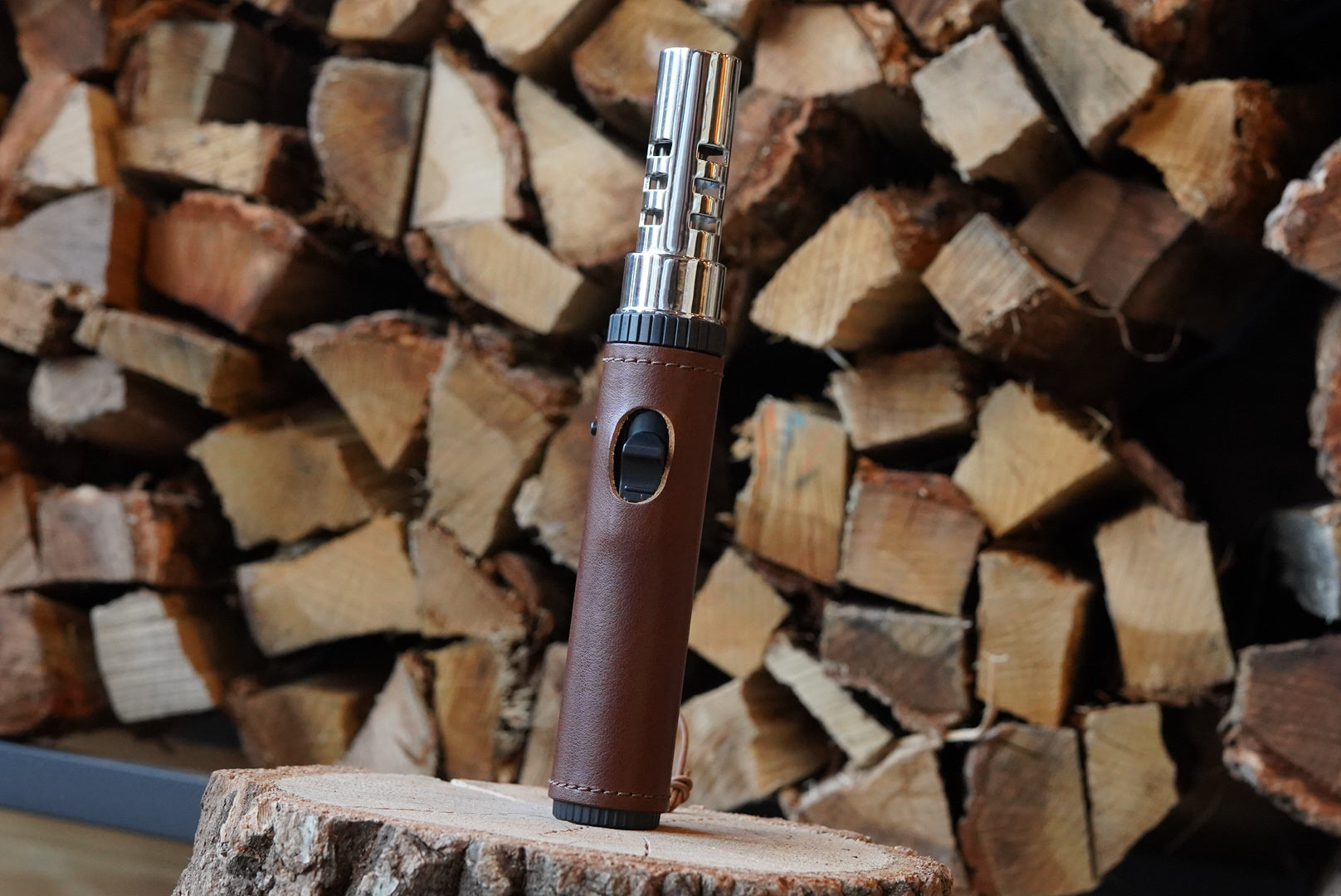 AS2OV ポータブルスティックバーナー用ジャケット(オイルレザー・ヌメ革)