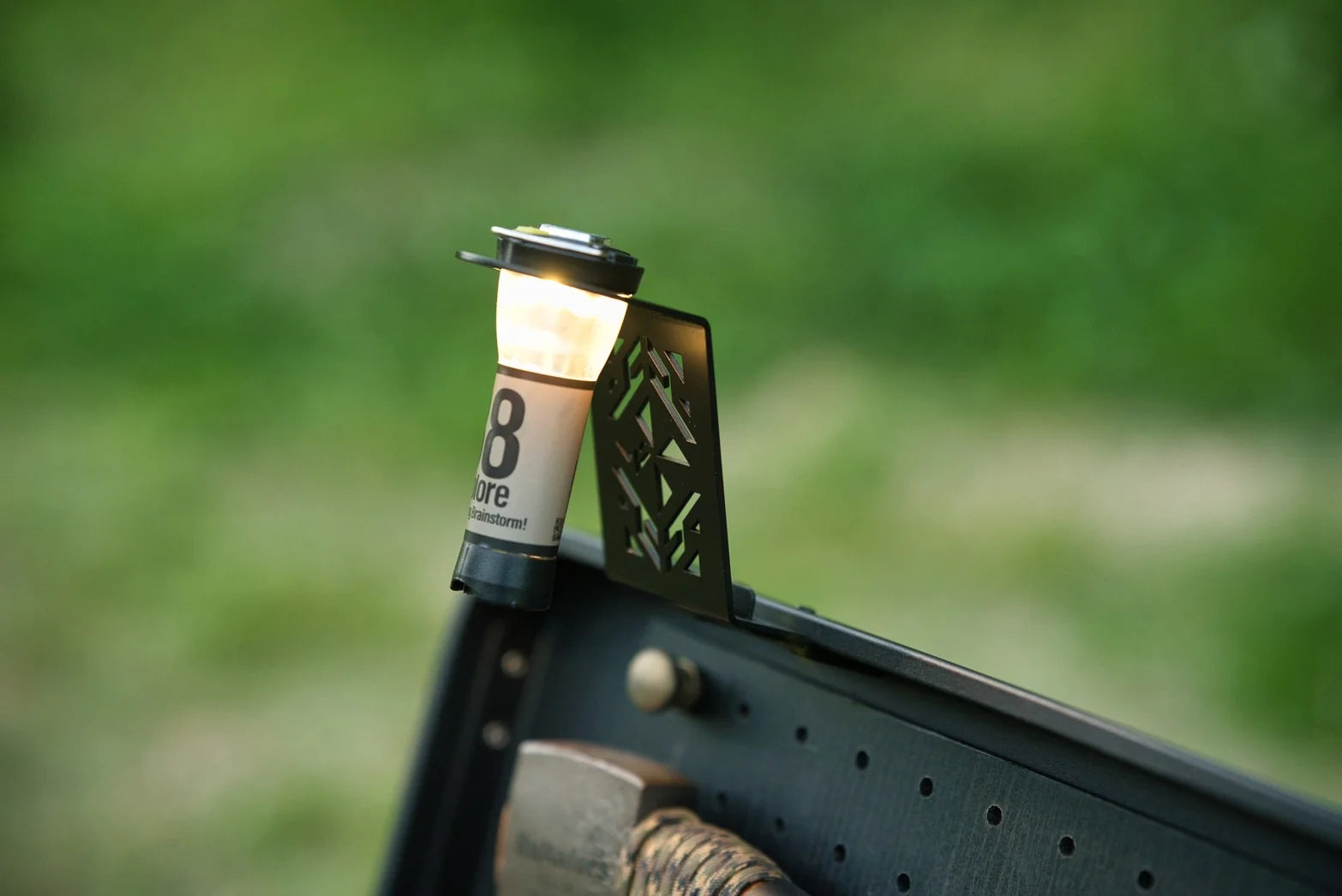 ALUMINUM CONTAINER LANTERN HOLDER