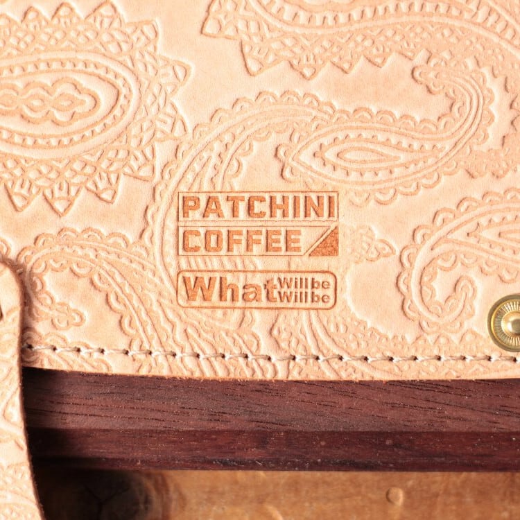 Coresドリップポット用ペイズリー柄レザーカバー