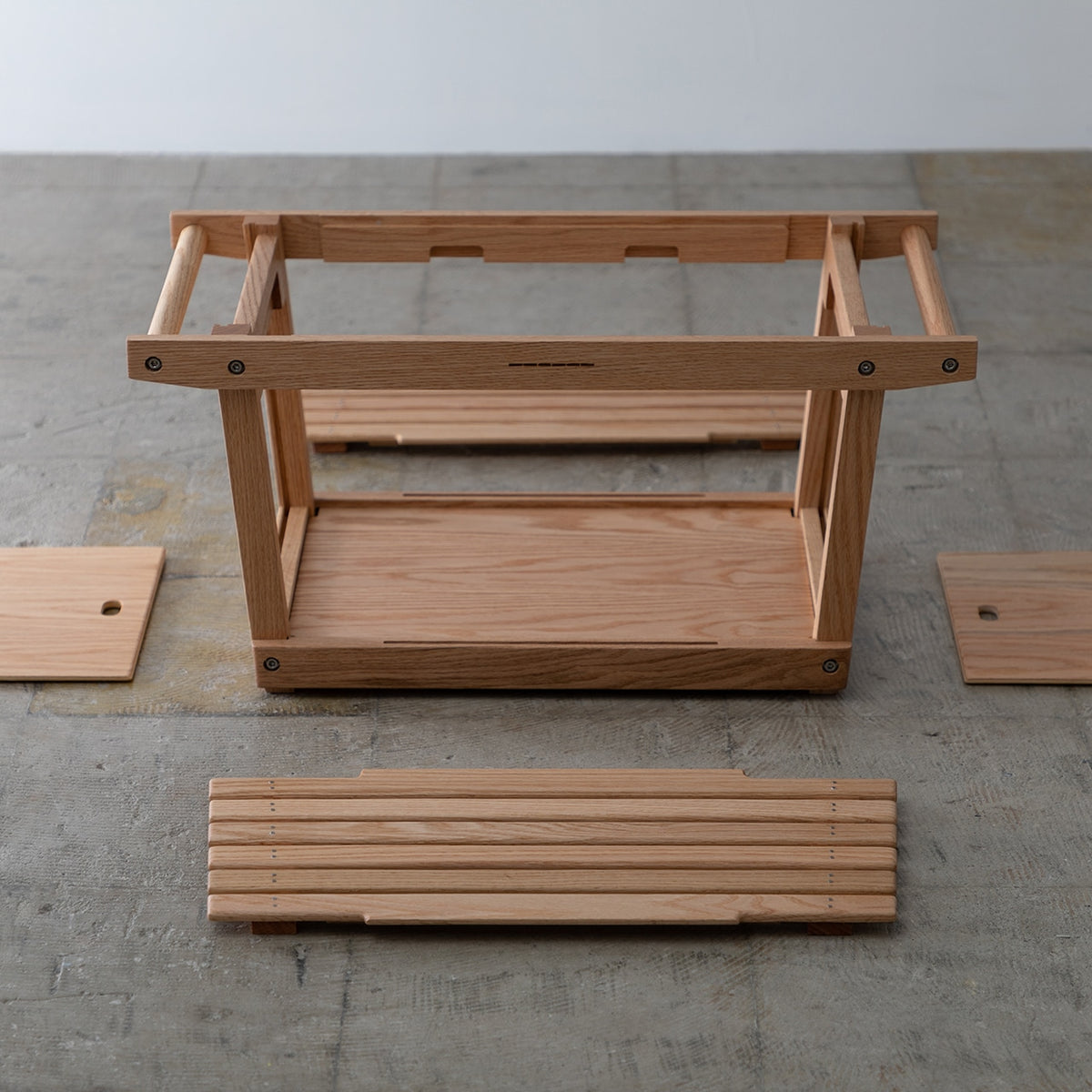 シェルフコンテナ Mオーク