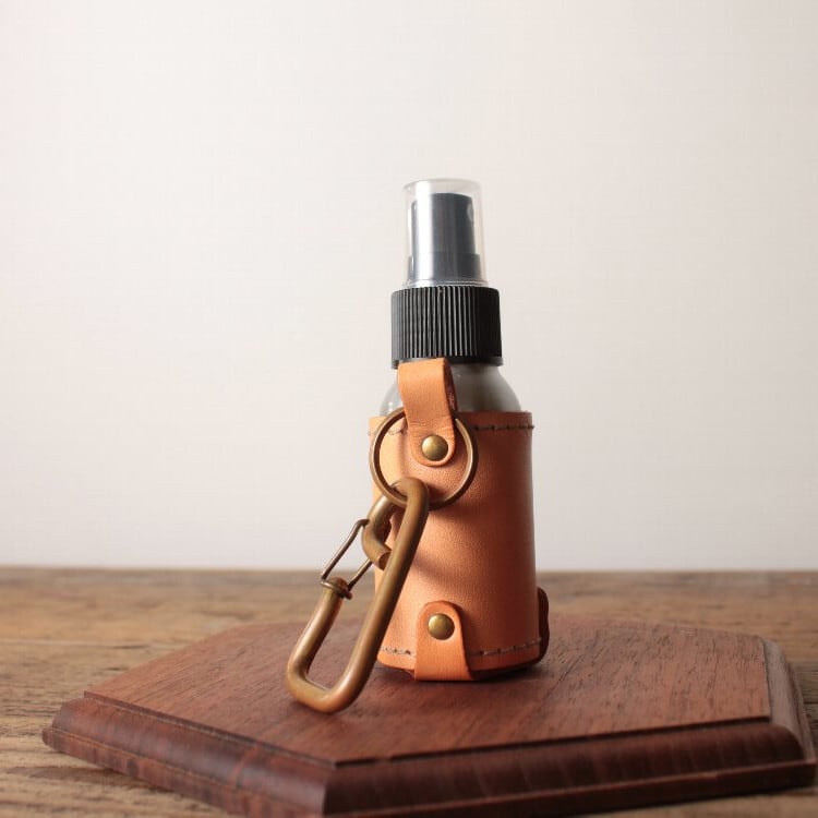 スプレーボトル&ヌメ革ホルダーセット