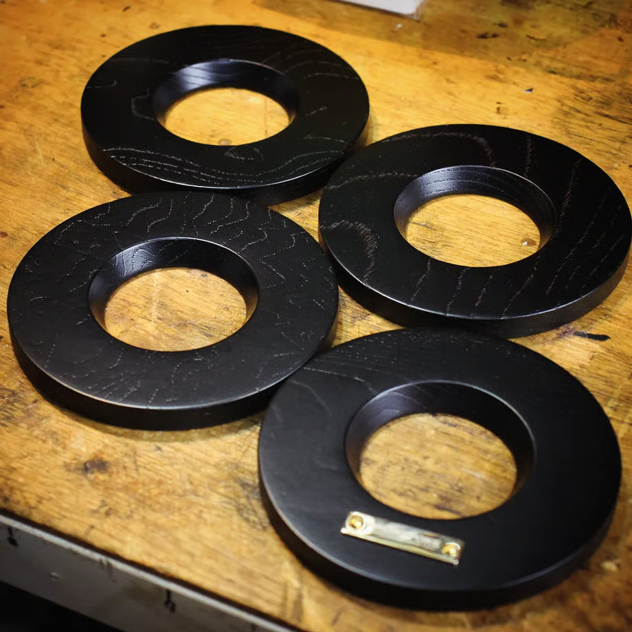 Dripper holder "Wood Black" ※真鍮プレート付き