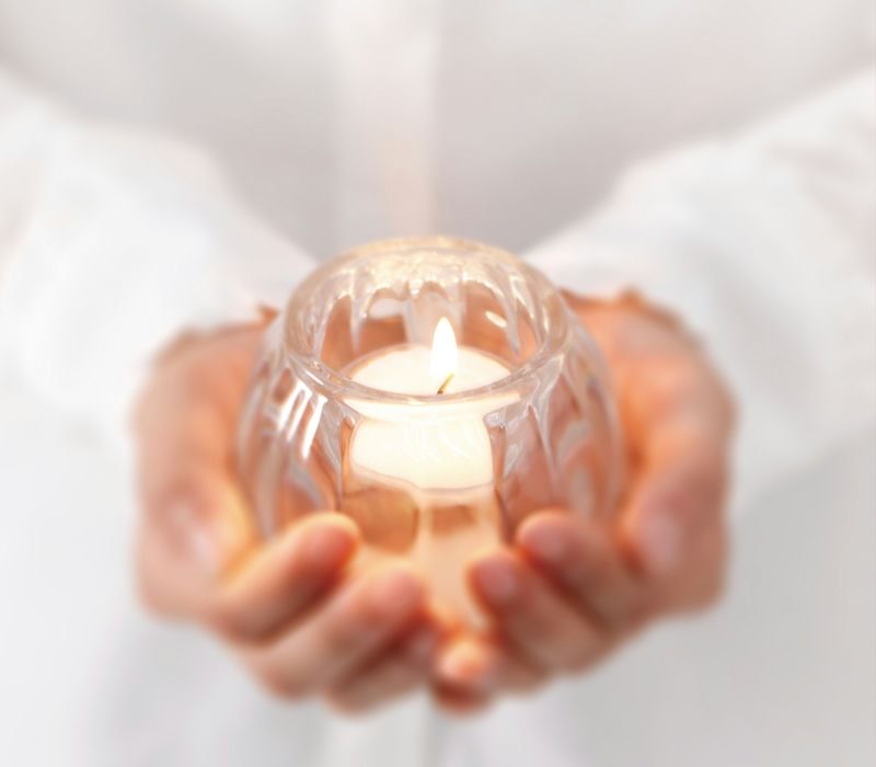 キャンドルグラス「スクワッシュ」(グリーン)