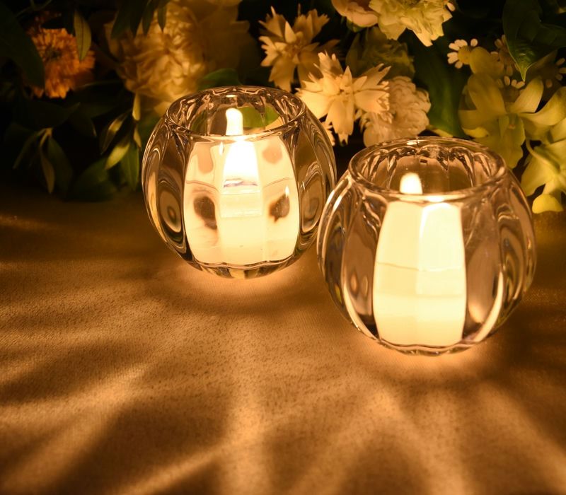 キャンドルグラス「スクワッシュ」(クリア)