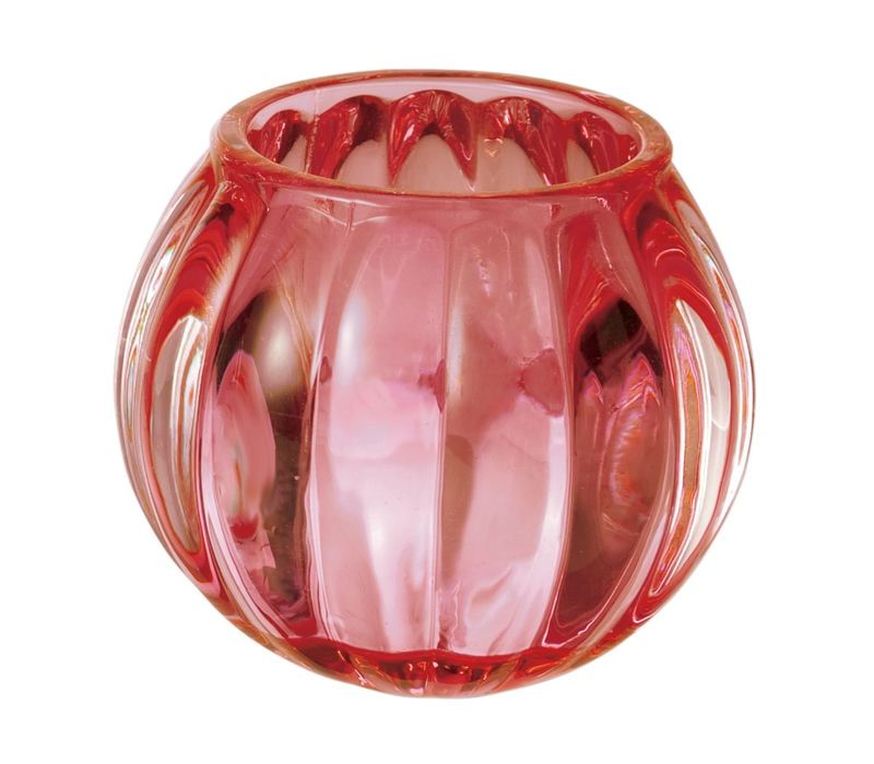 キャンドルグラス「スクワッシュ」(ピンク)
