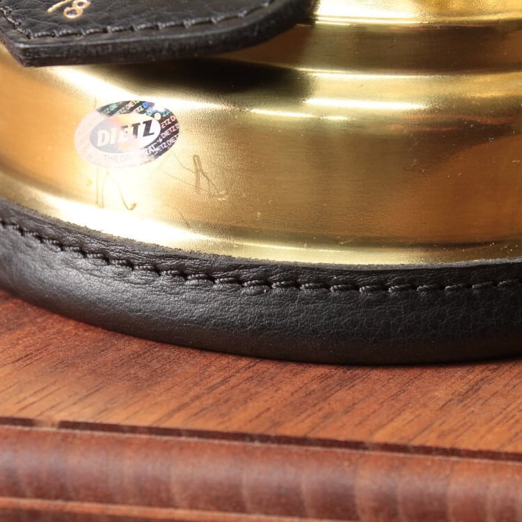 Hurricane Lantern Bottom Leather Cover