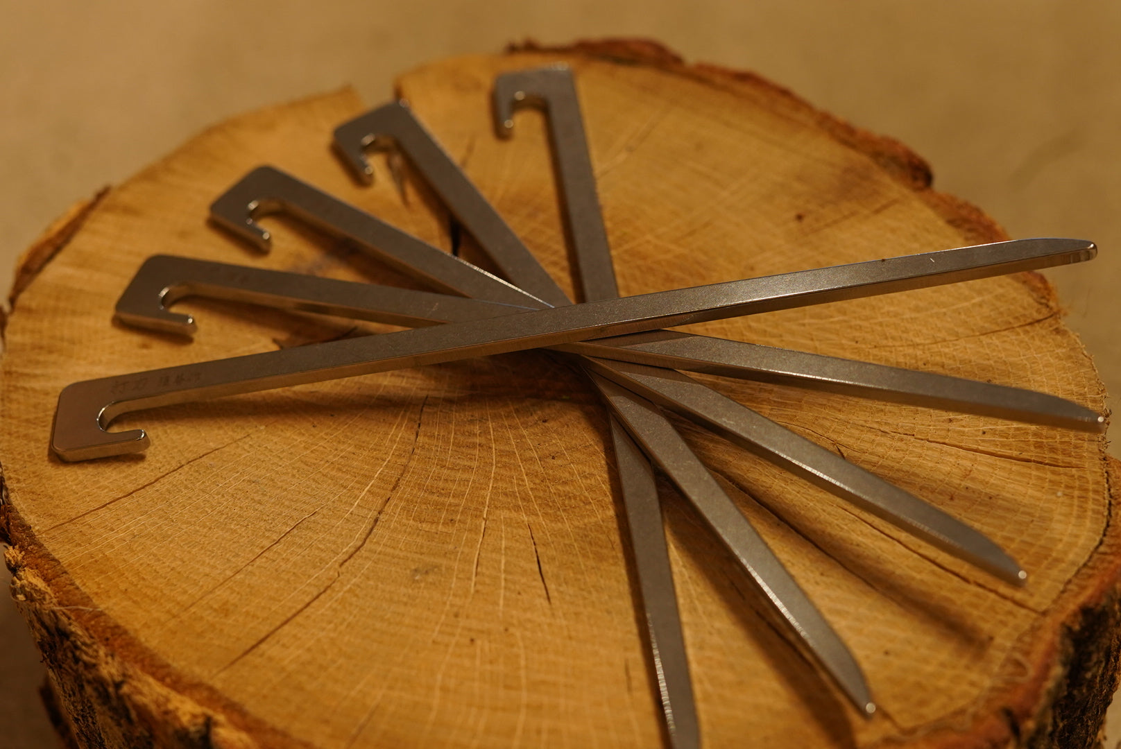 Stainless steel camping peg "Uchikatana" 20cm