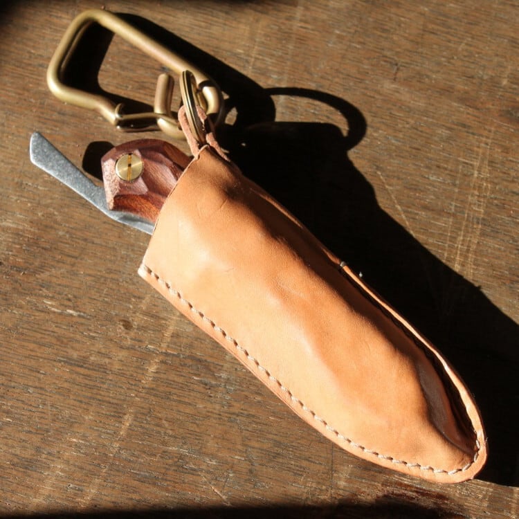 FEDECA Nume Leather Case for Folding Cooking Knives