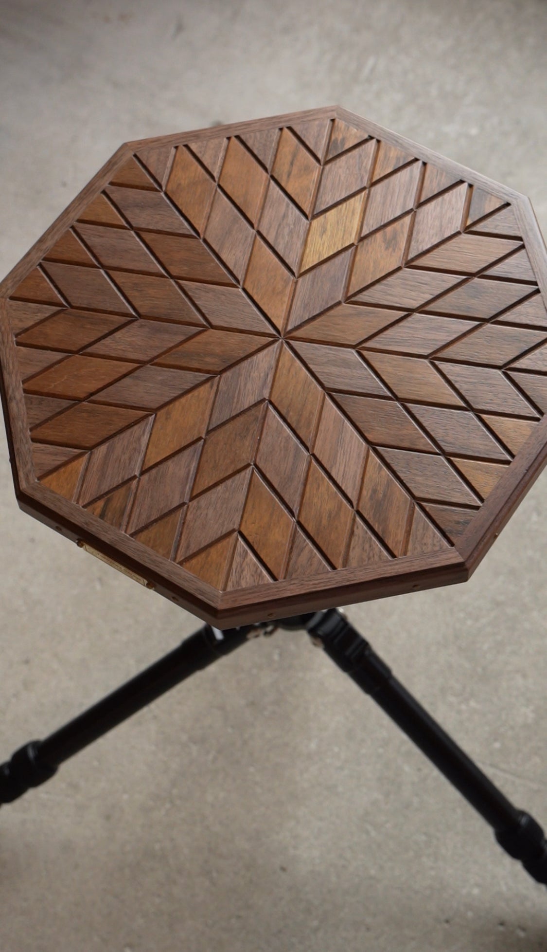 Octagon Plate（ウォールナット×オバンコール）