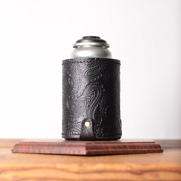 底パーツ付ショートタイプCBガス缶カバー（ペイズリー柄）