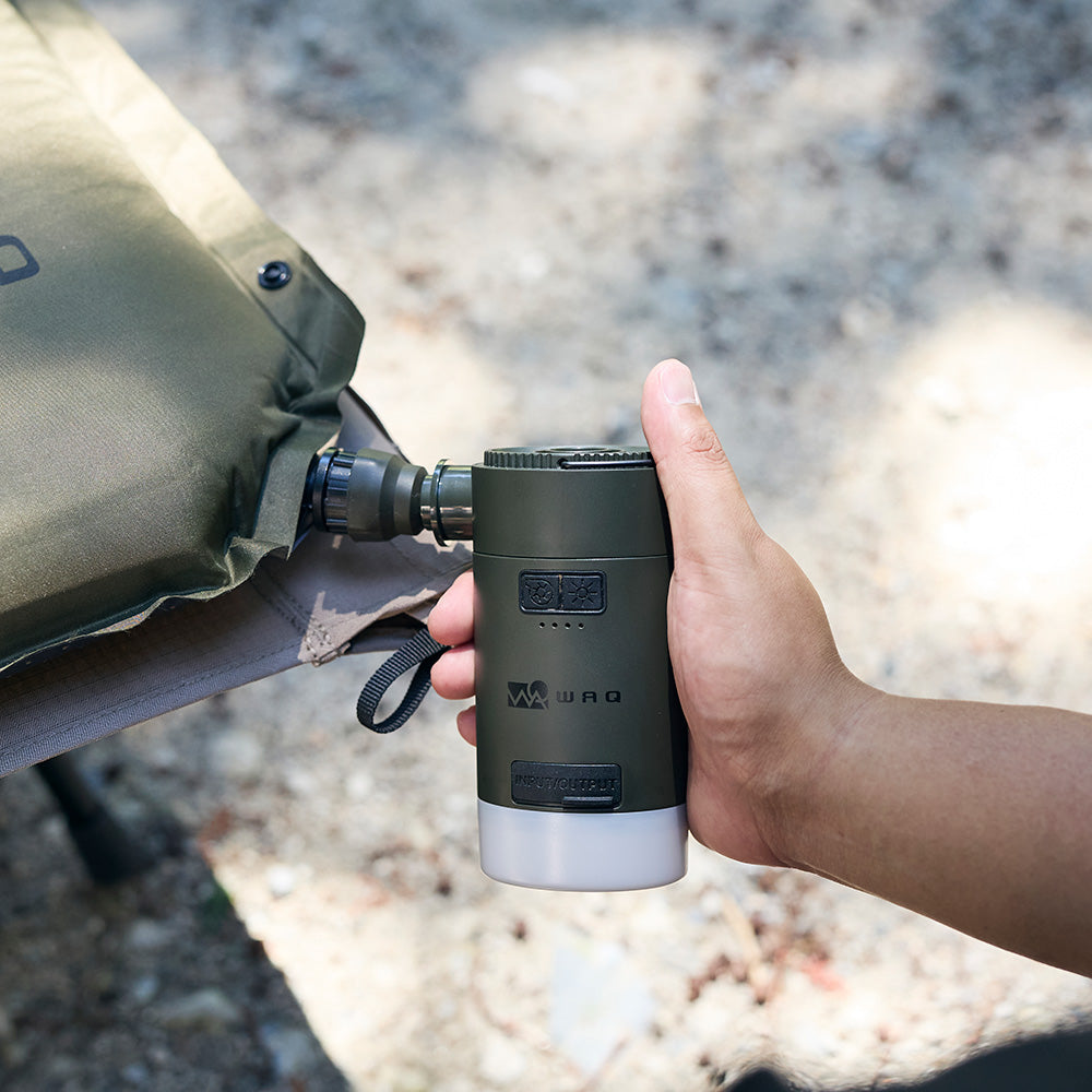 WAQ HighPower Air Pump 最大4.5kpa 空気入れ ランタン機能付き
