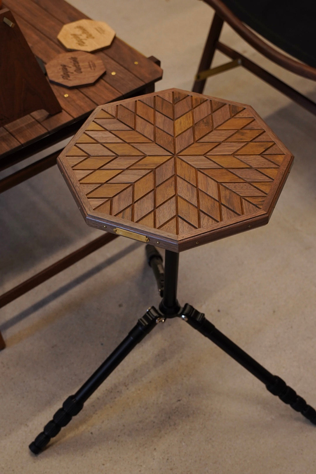 Octagon Plate（ウォールナット×オバンコール）