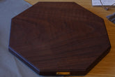 Octagon Plate Solid Model Walnut