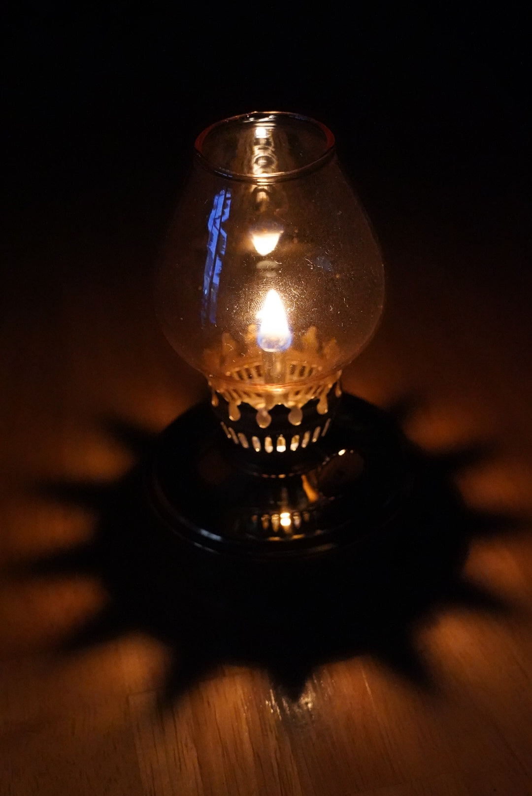 棒芯真鍮ランプ アンバー豆ホヤ