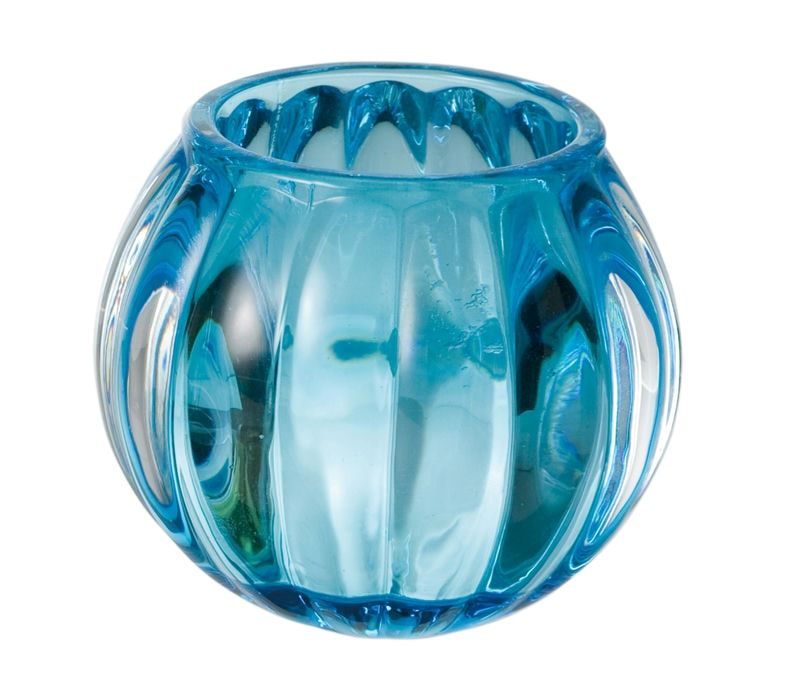 キャンドルグラス「スクワッシュ」(ブルー)